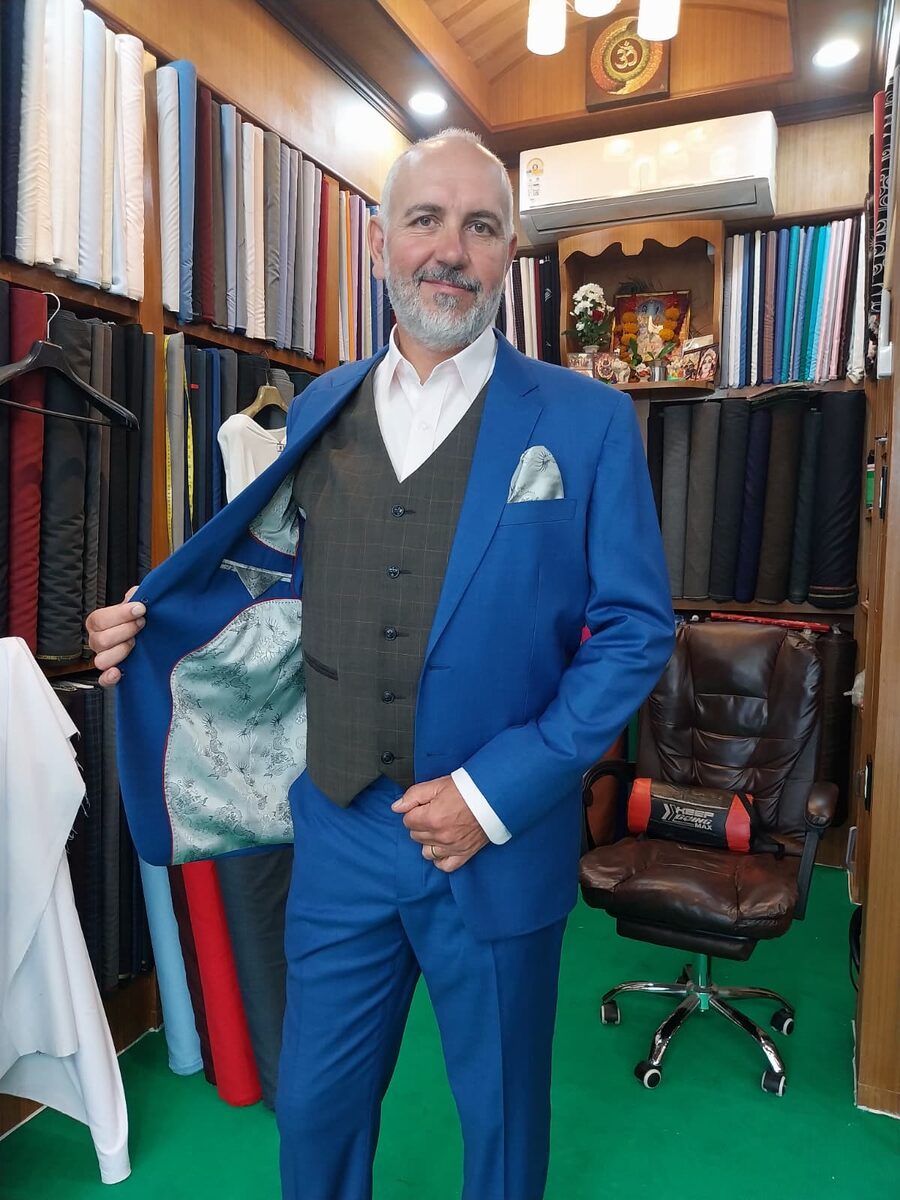 Customer in sport coat